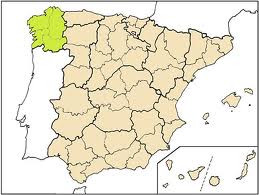 Map of Galicia